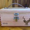 Personalised 50 Hole Wooden Ammunition Box